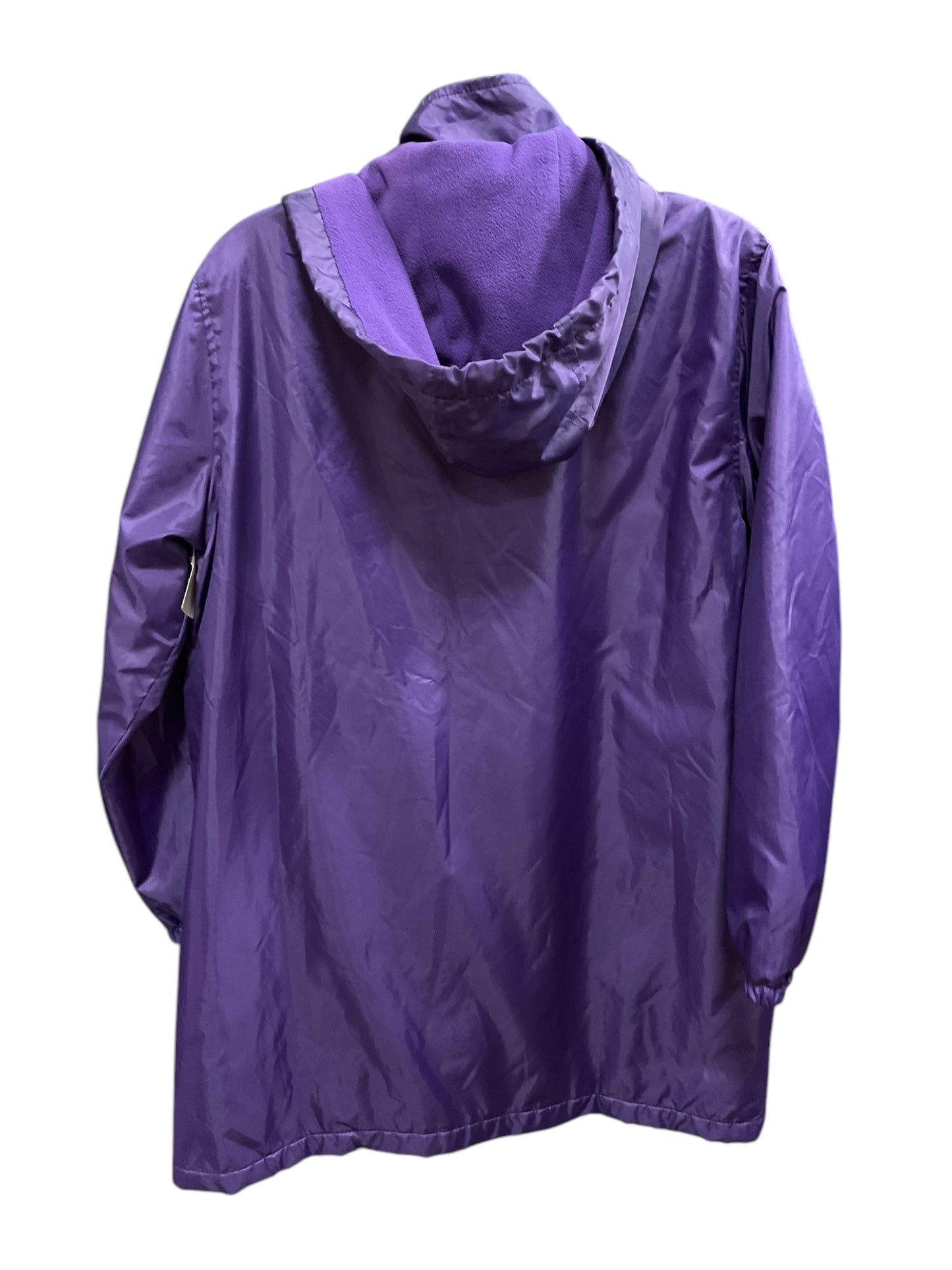 Jacket Windbreaker By Totes In Purple, Size: M