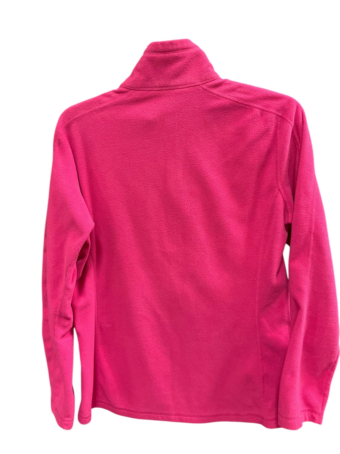 Jacket Fleece By Eddie Bauer In Fuschia, Size: M