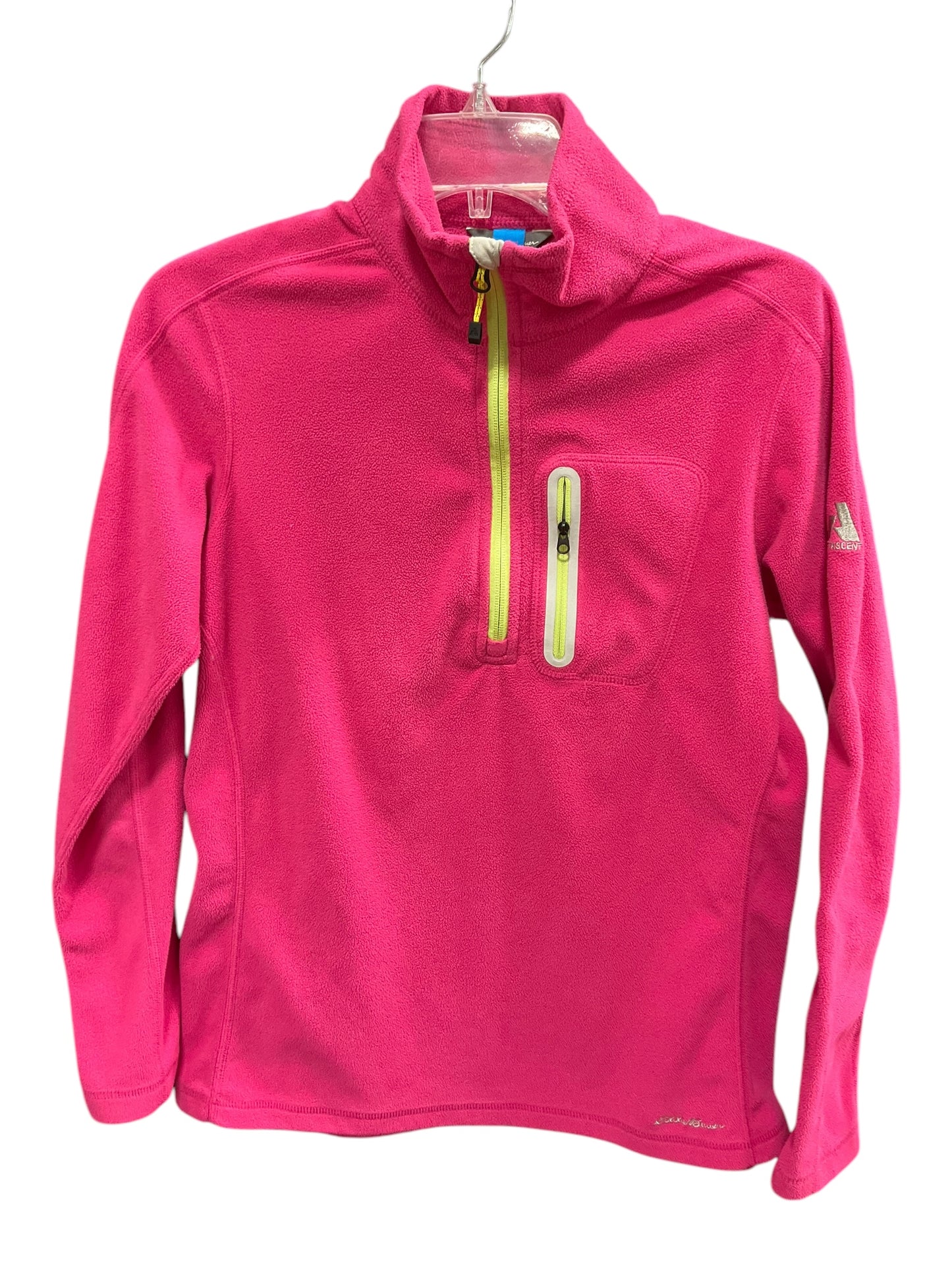 Jacket Fleece By Eddie Bauer In Fuschia, Size: M