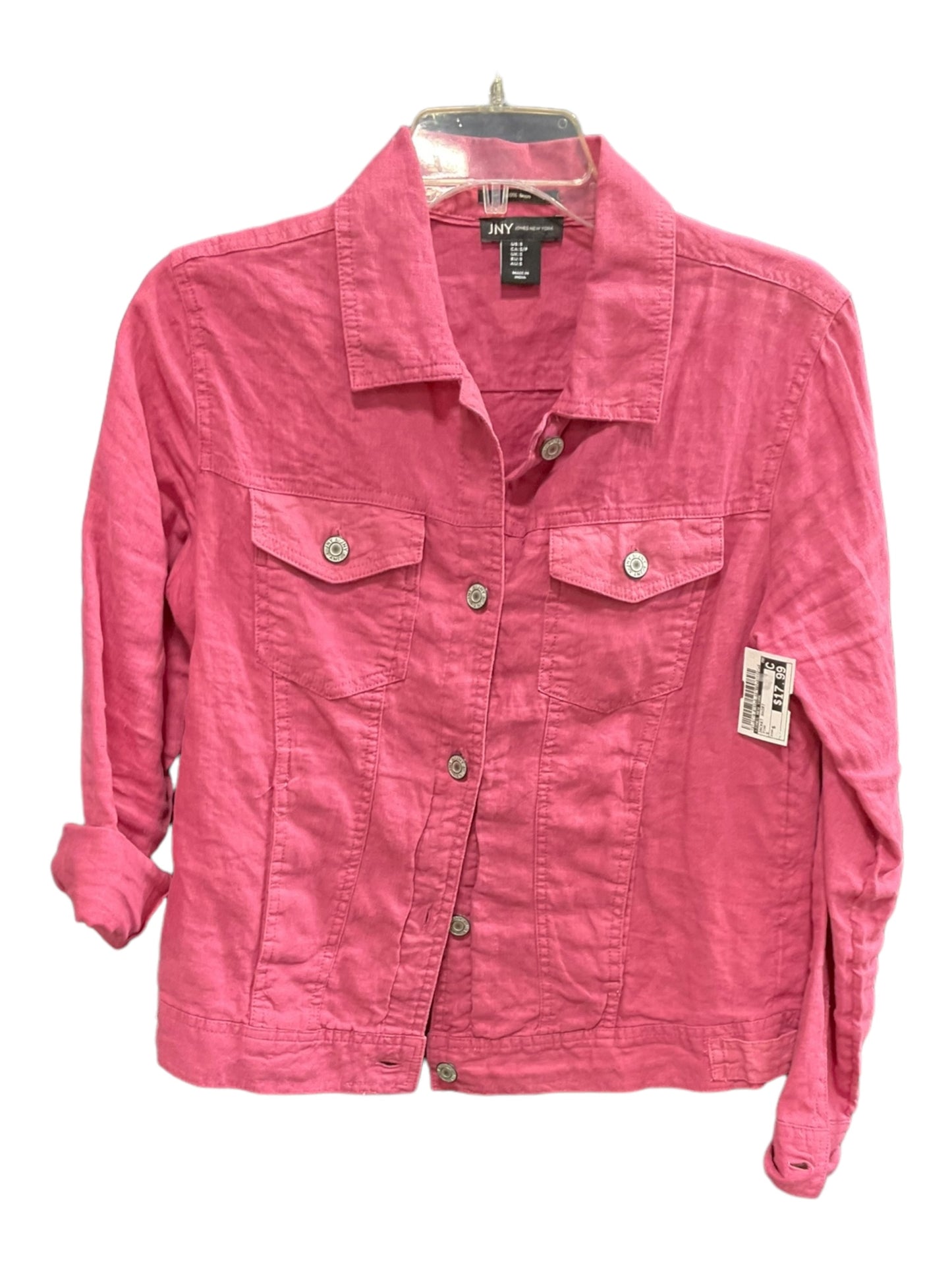 Pink Jacket Shirt Jones New York, Size S