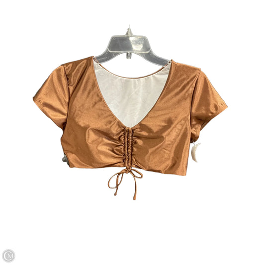 Swimsuit Top By Clothes Mentor In Bronze, Size: M