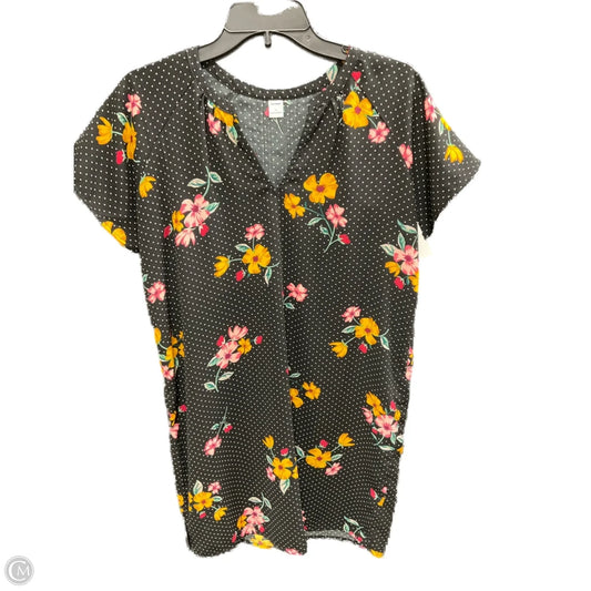 Dress Casual Midi By Old Navy In Black & Pink, Size: S