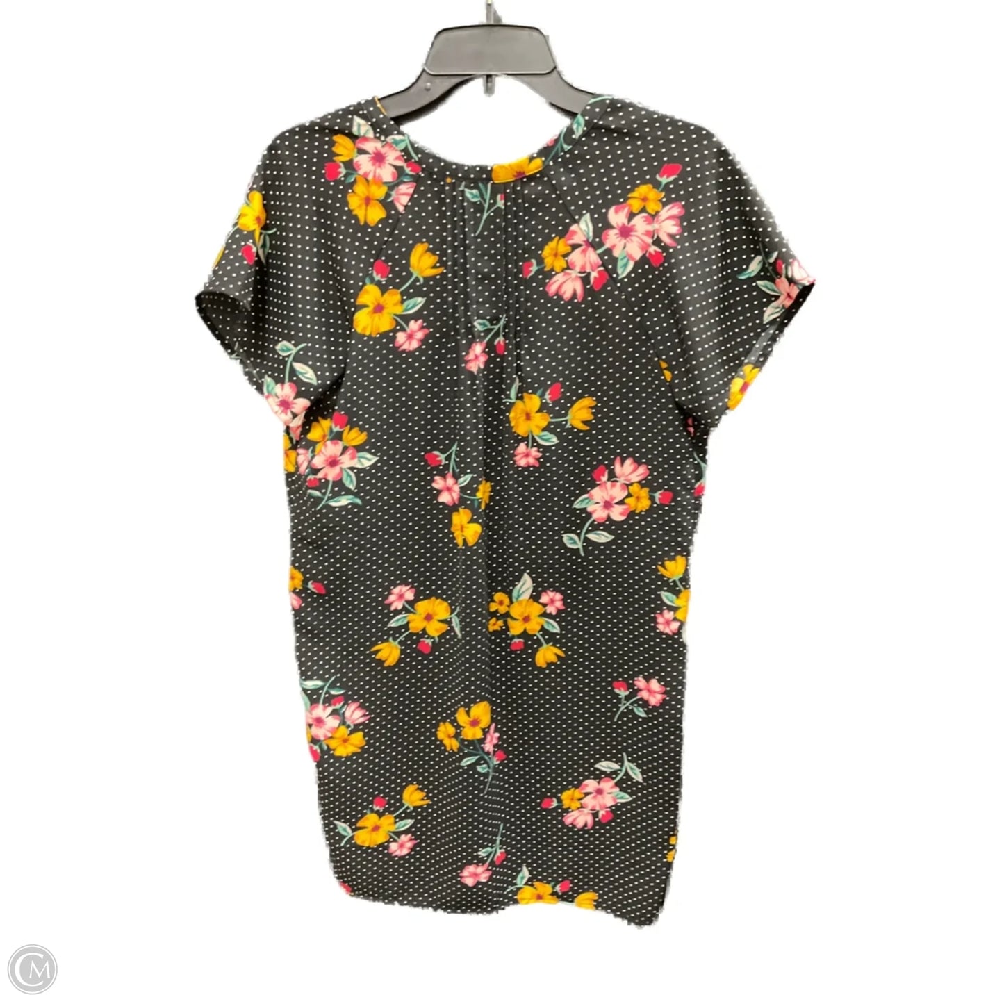 Dress Casual Midi By Old Navy In Black & Pink, Size: S