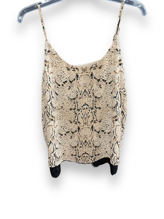 Snakeskin Print Top Sleeveless Rachel Zoe, Size M