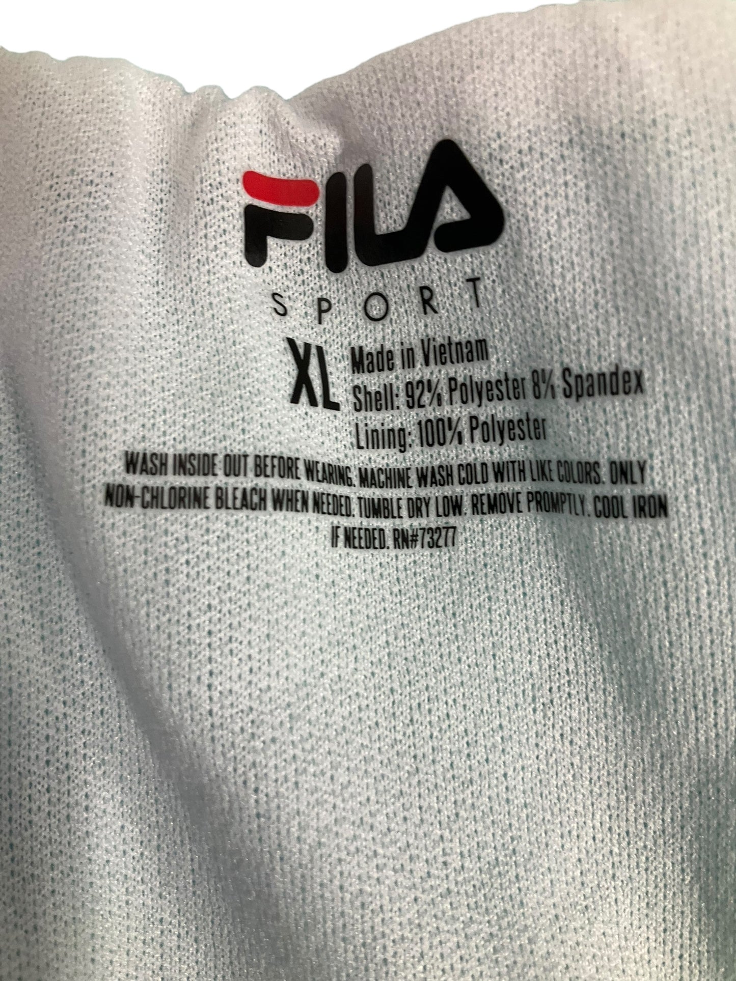 Aqua Athletic Shorts Fila, Size Xl