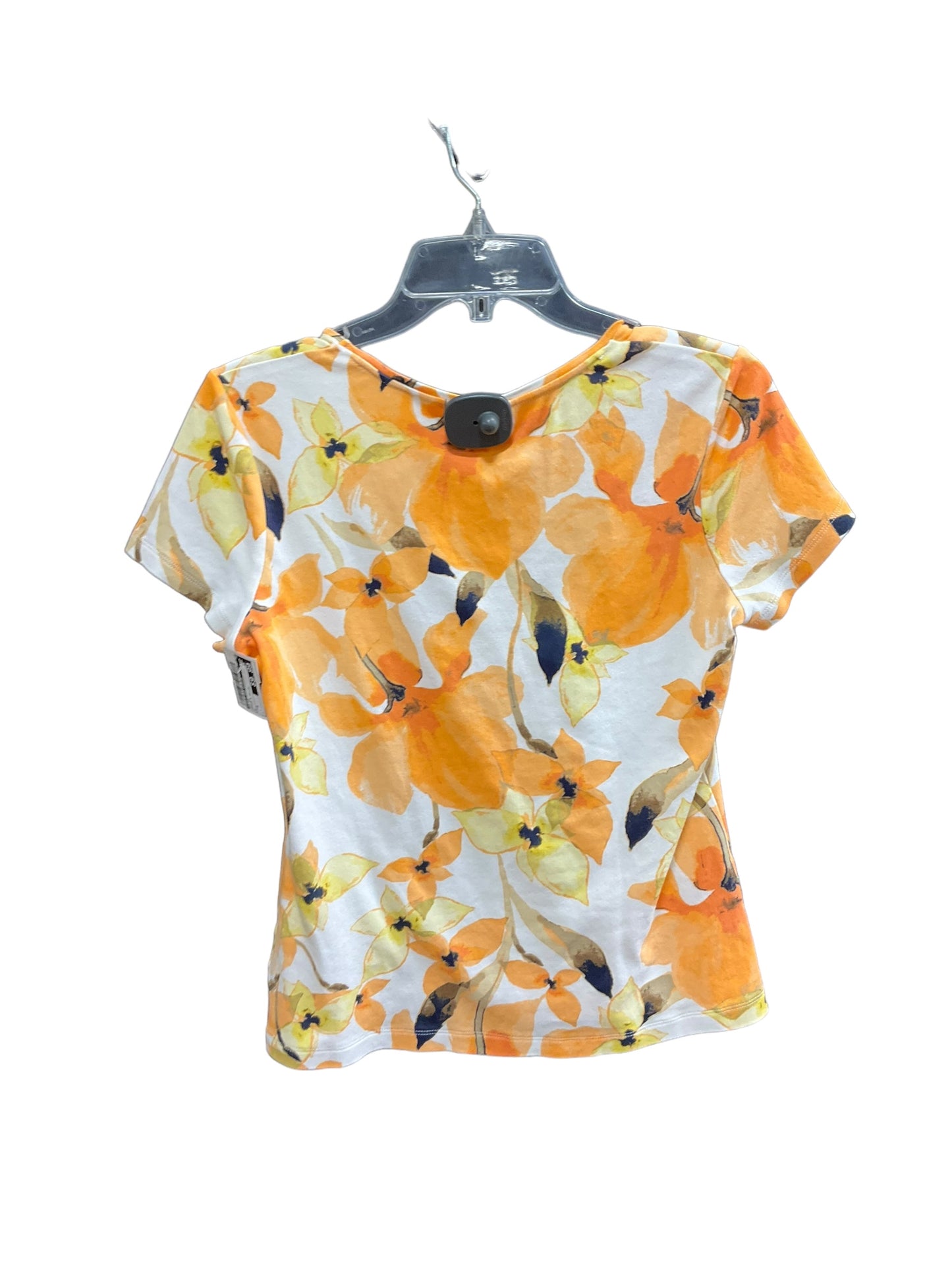 Orange & Yellow Top Short Sleeve Croft And Barrow, Size S