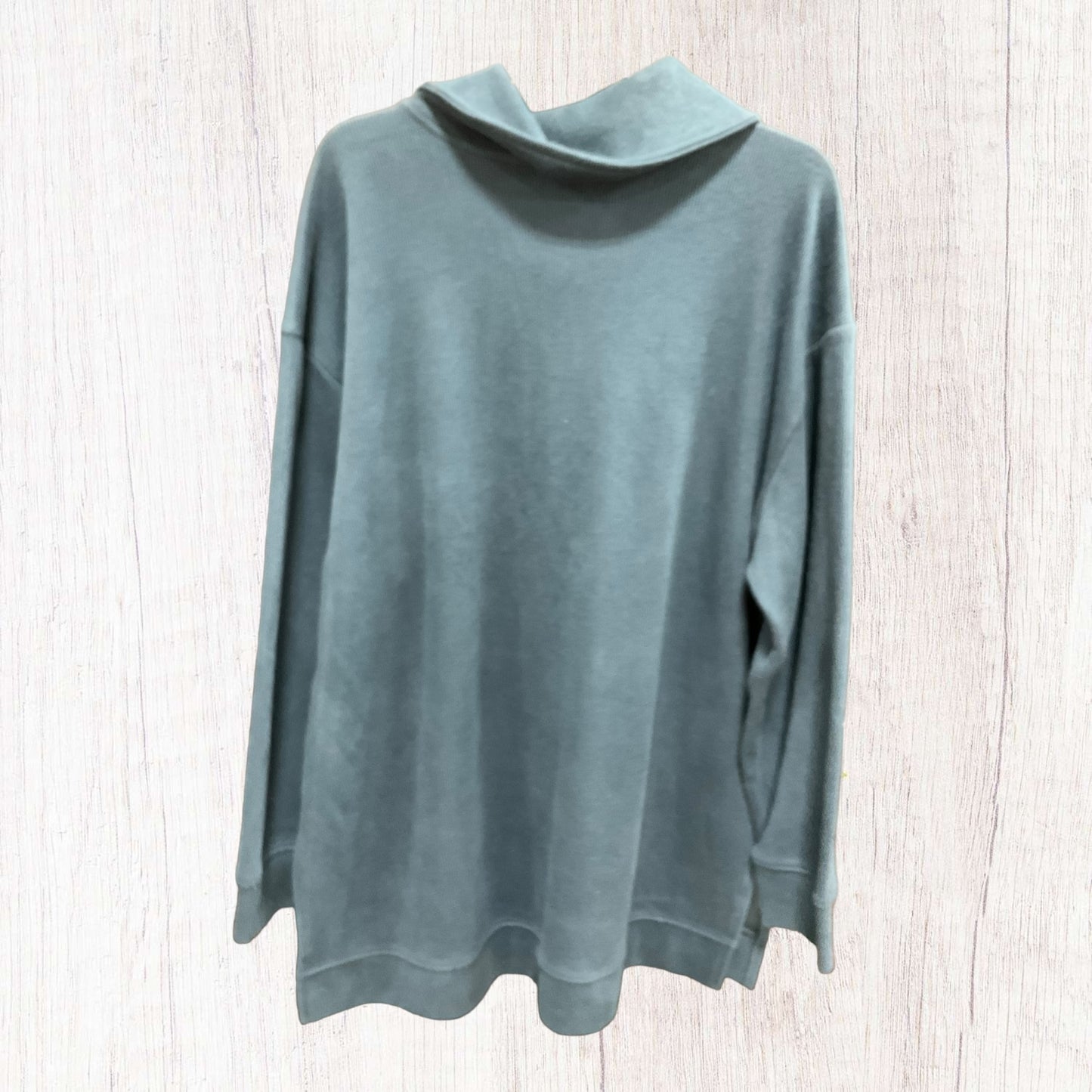 Top Long Sleeve By Ava & Viv In Green, Size: 1x