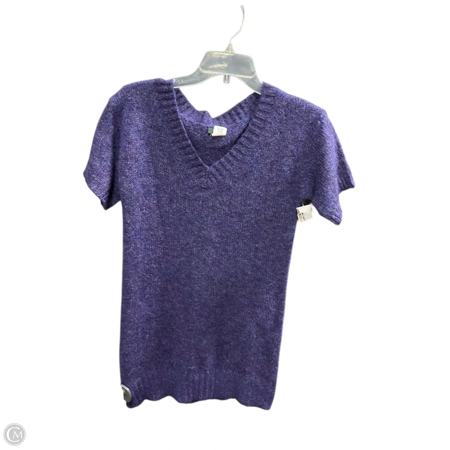 Sweater Short Sleeve By J. Crew In Purple, Size: S