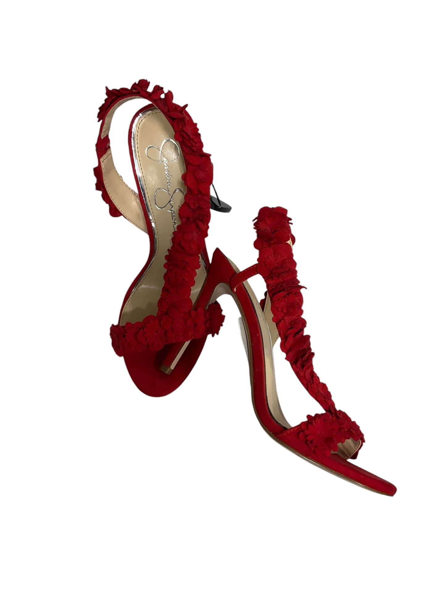 Shoes Heels Stiletto By Jessica Simpson In Red, Size: 7