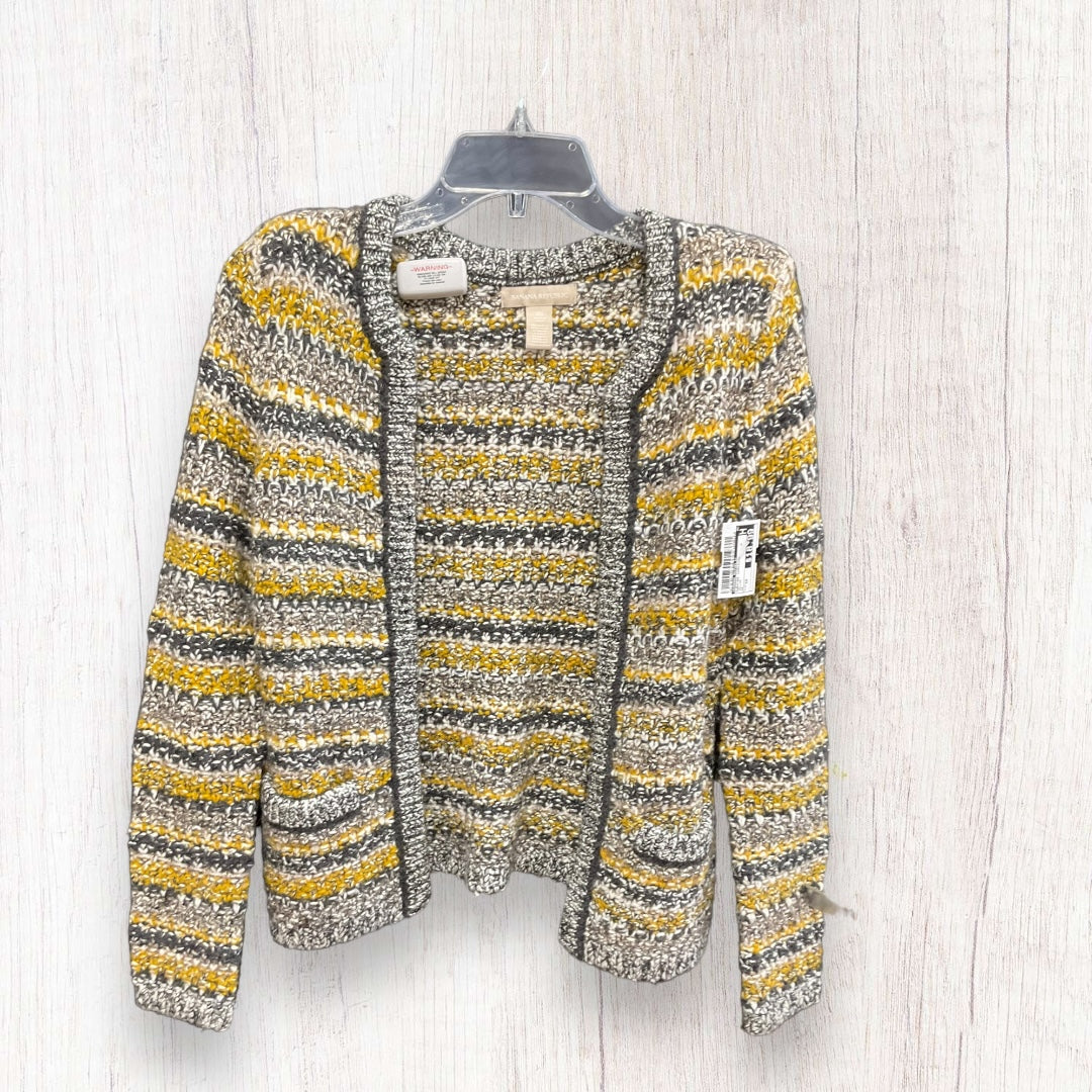 Sweater Cardigan By Banana Republic In Yellow, Size: Xs