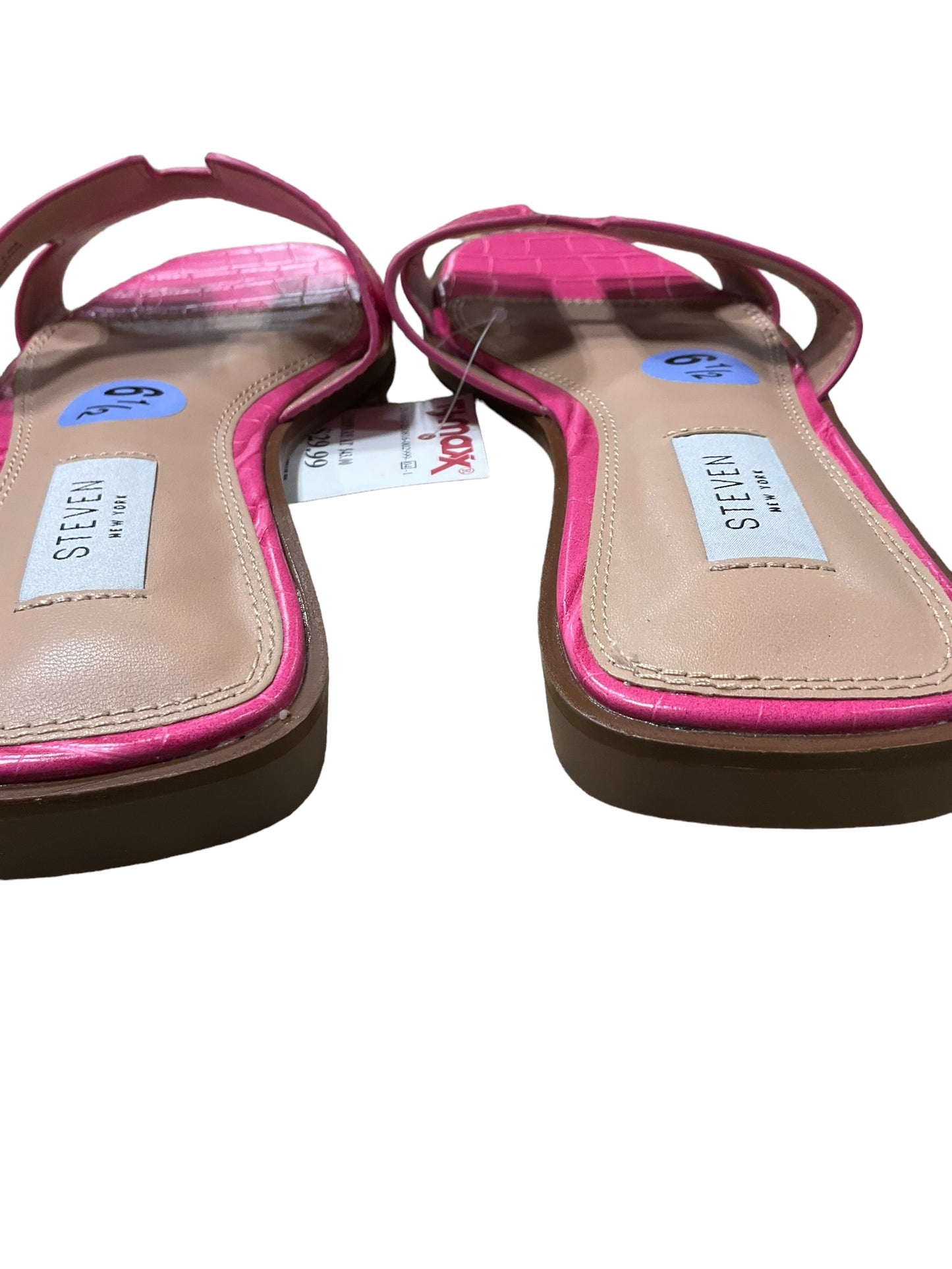 Sandals Flats By Clothes Mentor In Pink, Size: 6.5