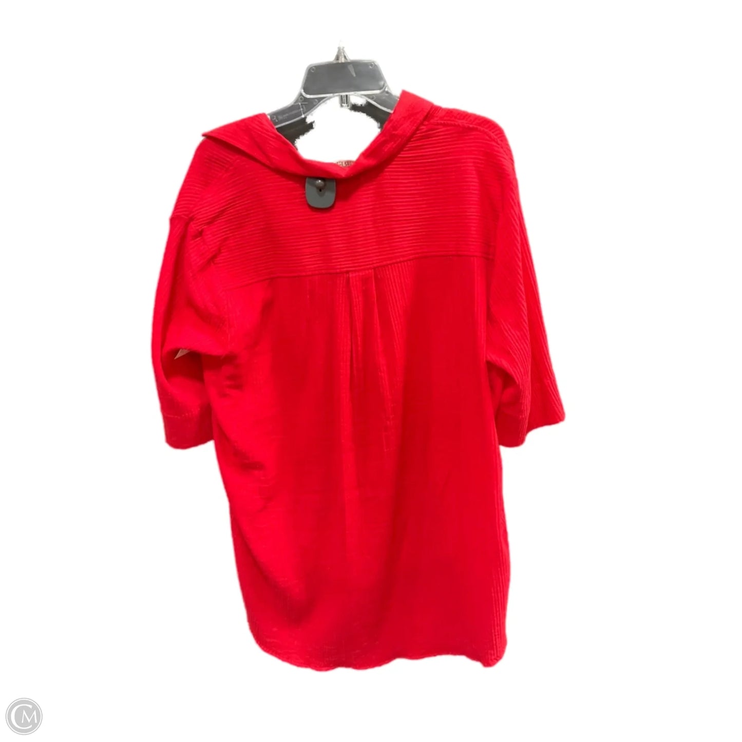Tunic 3/4 Sleeve By J. Crew In Red, Size: S