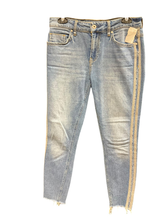 Jeans Skinny By Anthropologie In Blue Denim, Size: 4