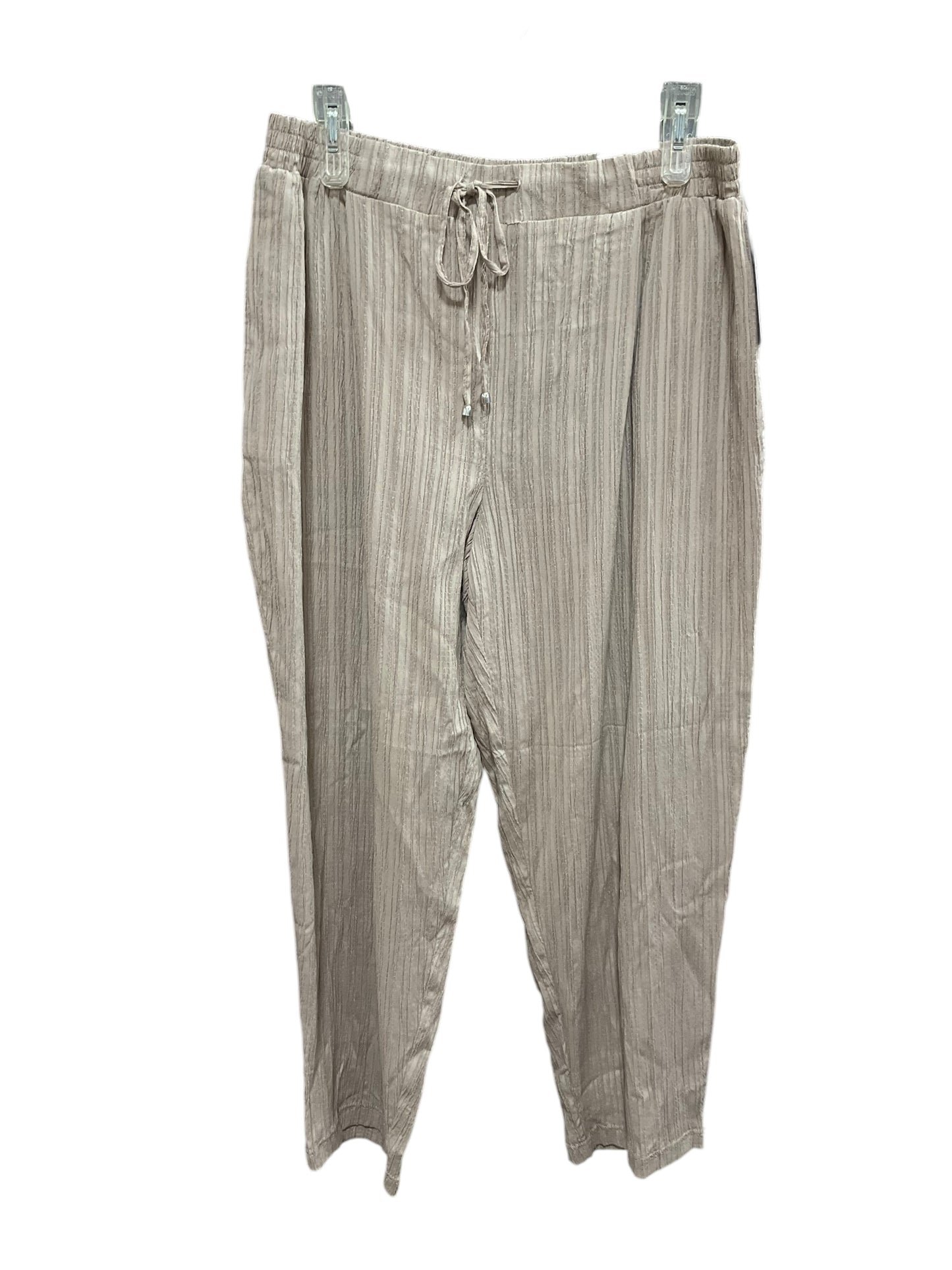 Pants Wide Leg By Clothes Mentor In Tan, Size: L