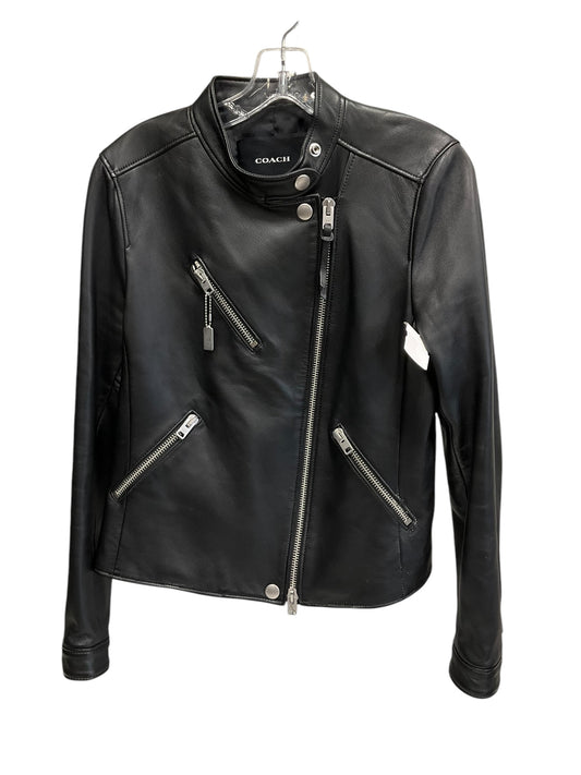 Jacket Designer By Coach In Black, Size: M