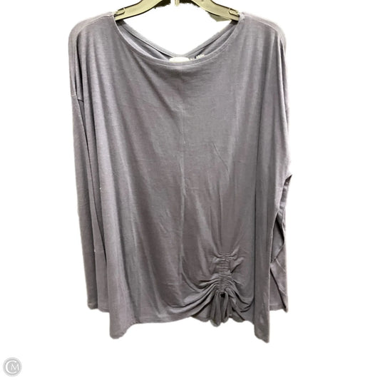 Top Long Sleeve Basic By Lane Bryant In Navy, Size: 1x