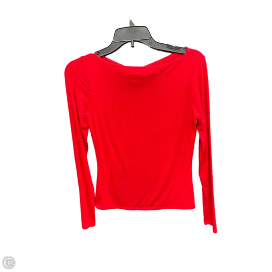 Top Long Sleeve Basic By Express In Red, Size: S