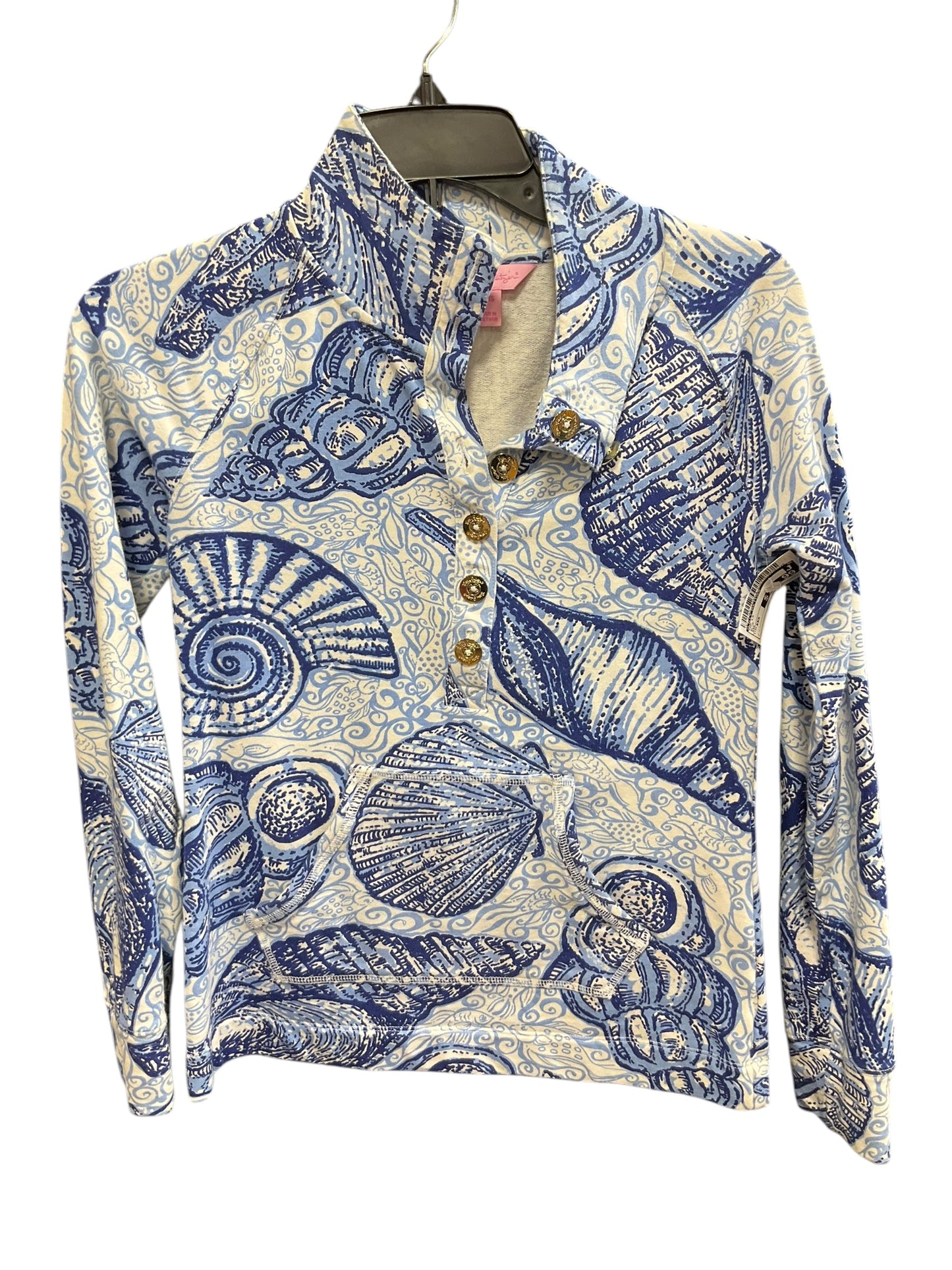 Top Long Sleeve By Lilly Pulitzer In Blue, Size: Xxs