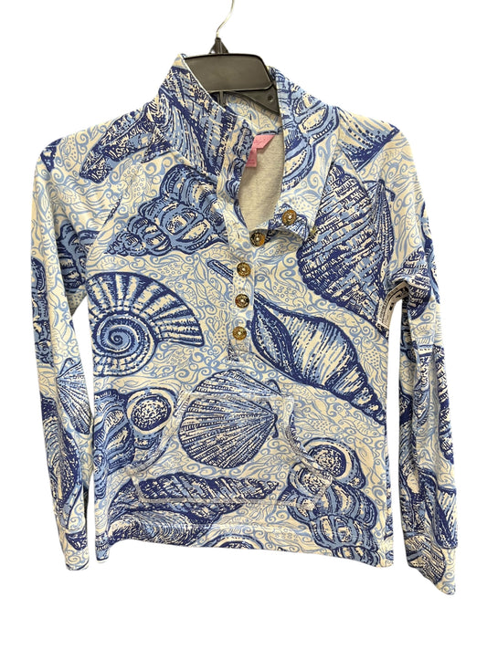 Top Long Sleeve By Lilly Pulitzer In Blue, Size: Xxs