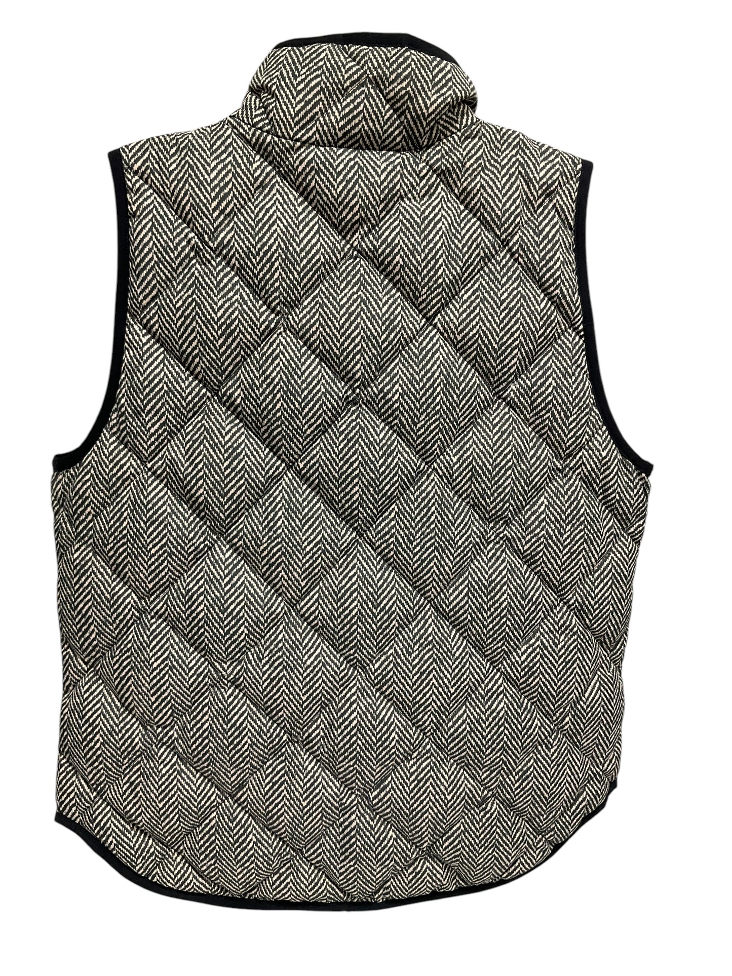 Vest Puffer & Quilted By J. Crew In Black & Brown, Size: M