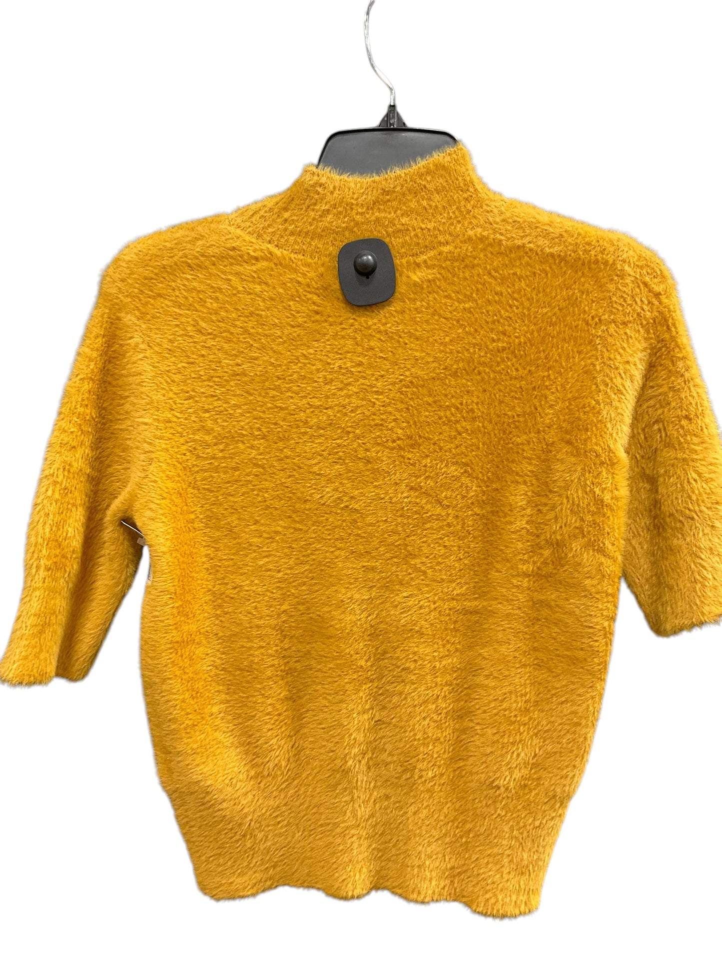 Sweater Short Sleeve By Bailey 44 In Yellow, Size: S