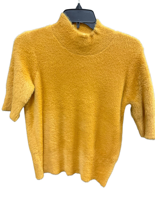 Sweater Short Sleeve By Bailey 44 In Yellow, Size: S