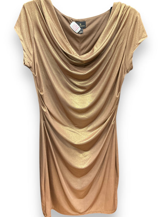 Dress Casual Midi By Worthington In Gold, Size: L