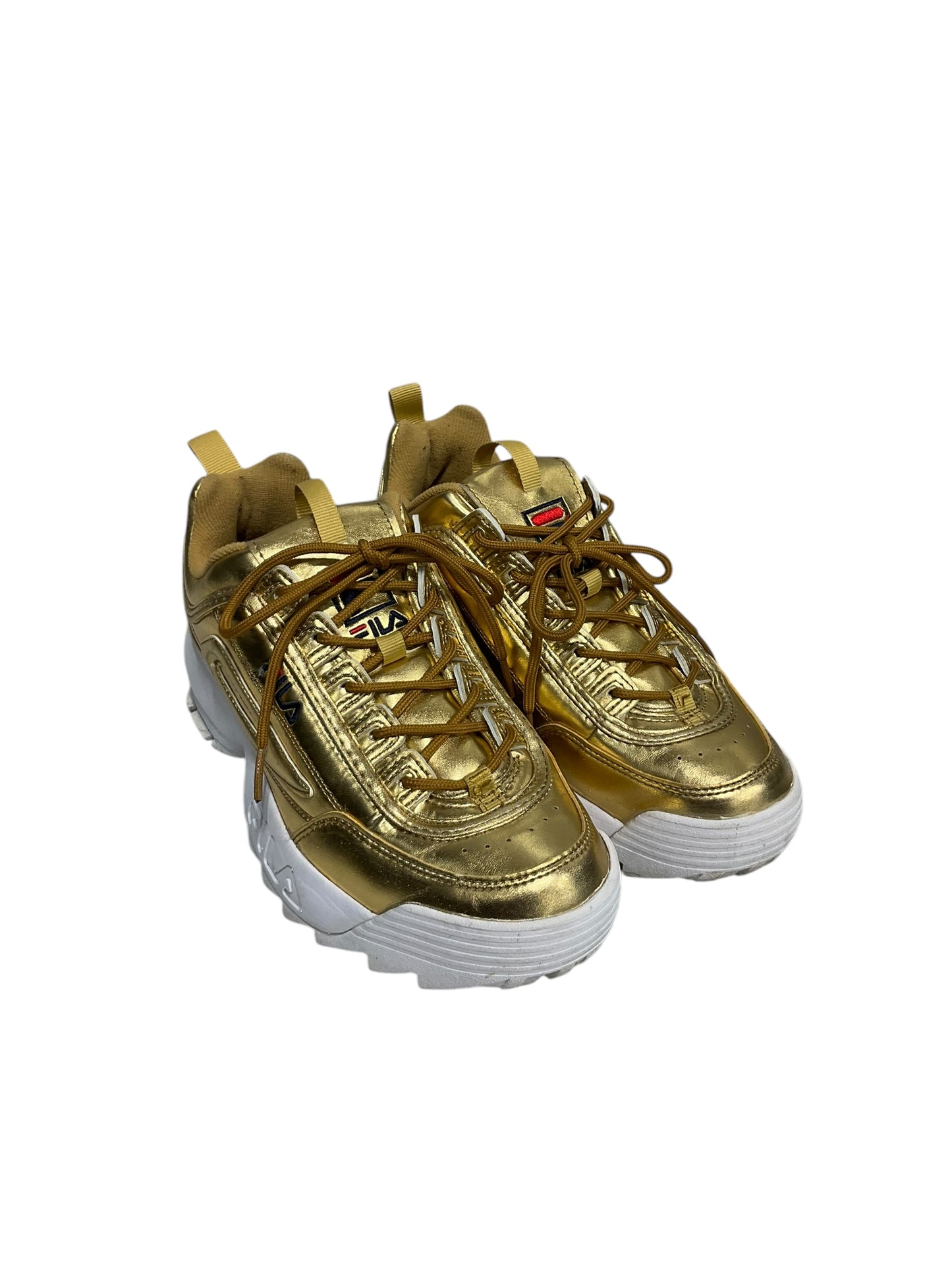 Shoes Athletic By Fila In Gold, Size: 9