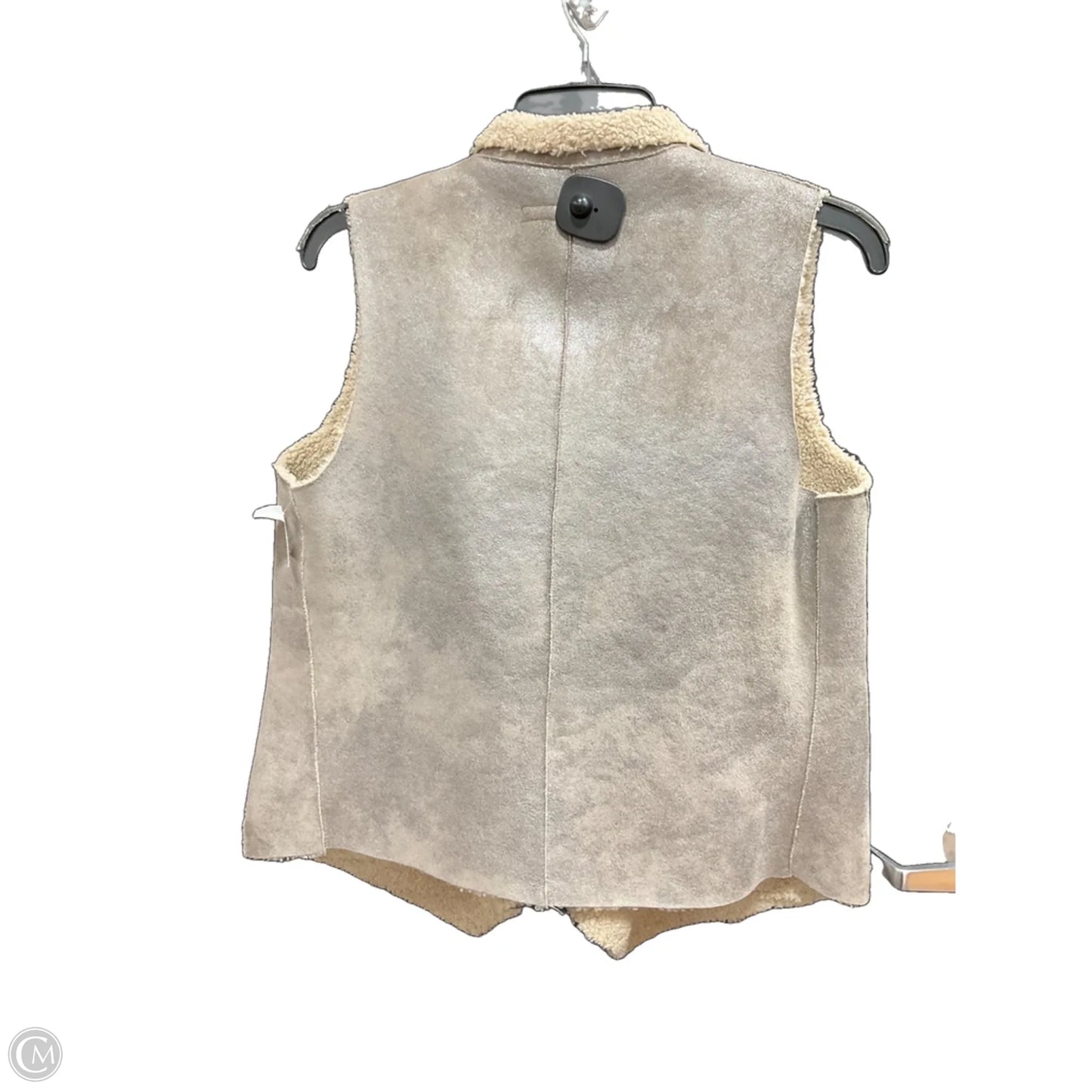 Vest Faux Fur & Sherpa By French Connection In Grey, Size: M