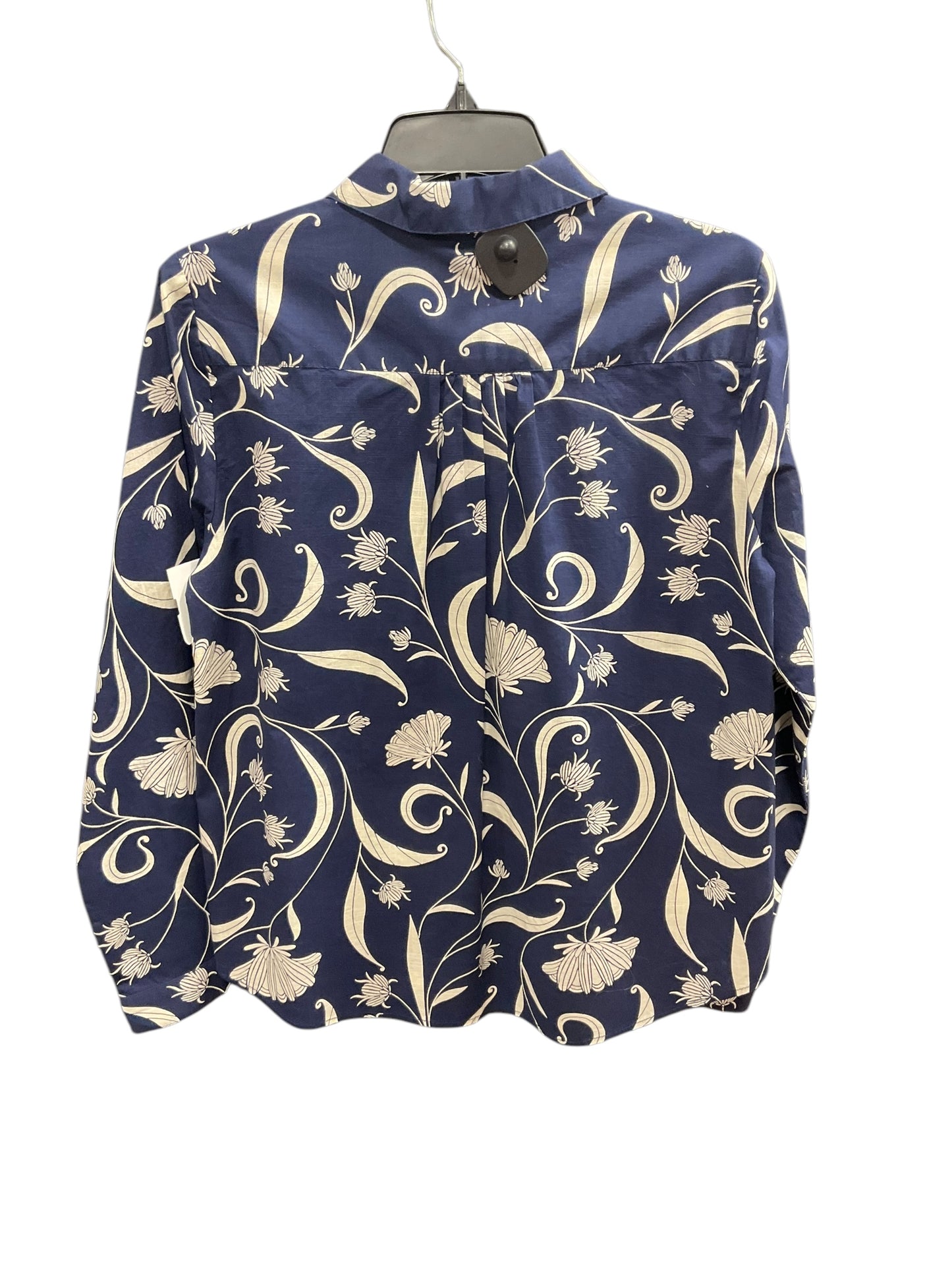 Blouse Long Sleeve By Lilla P In Navy, Size: Xs