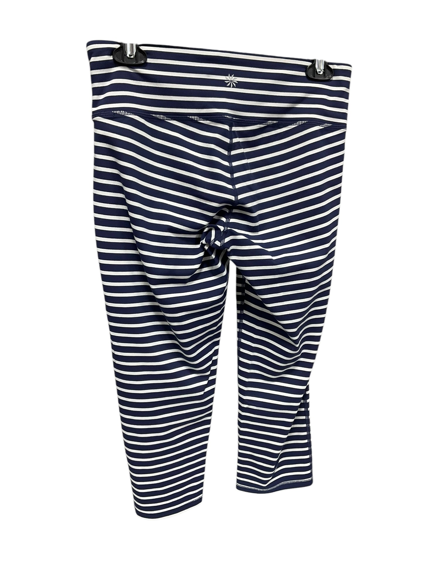 Athletic Leggings By Athleta In Striped Pattern, Size: M