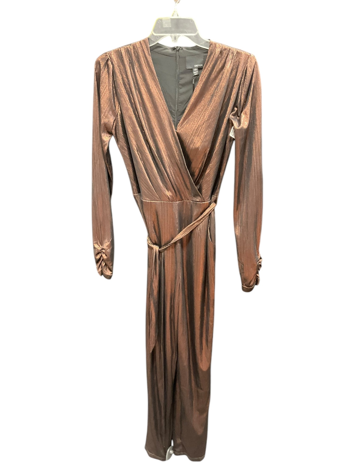 Jumpsuit By Clothes Mentor In Bronze, Size: 18