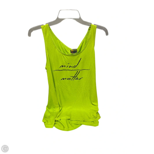 Athletic Tank Top By Gaiam In Green, Size: M