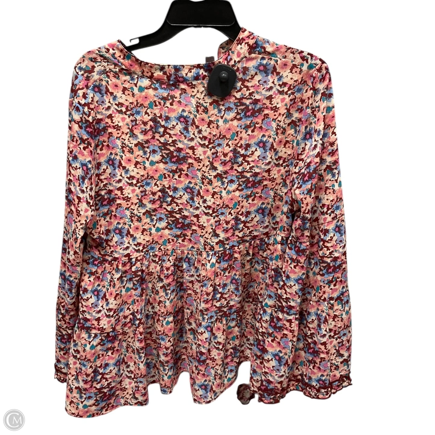Top Long Sleeve By Ophelia Roe In Peach, Size: M