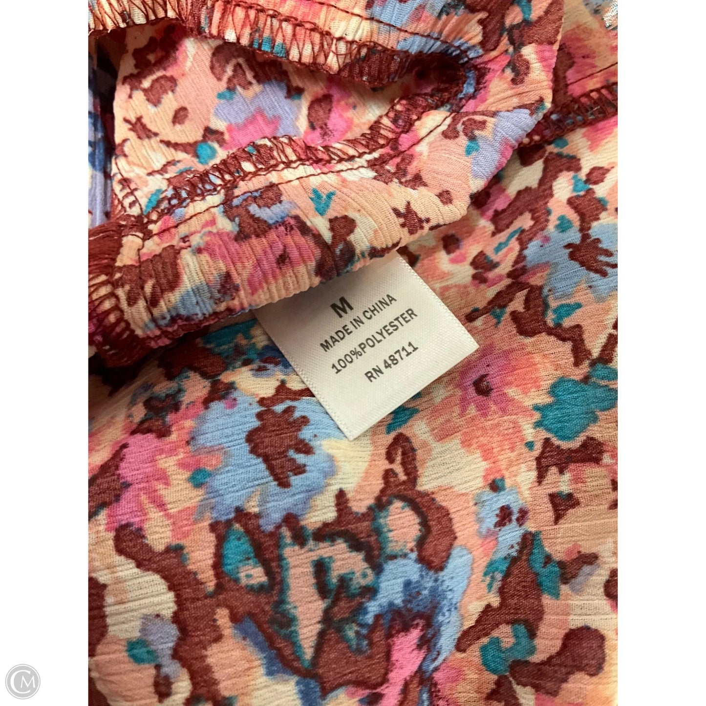 Top Long Sleeve By Ophelia Roe In Peach, Size: M