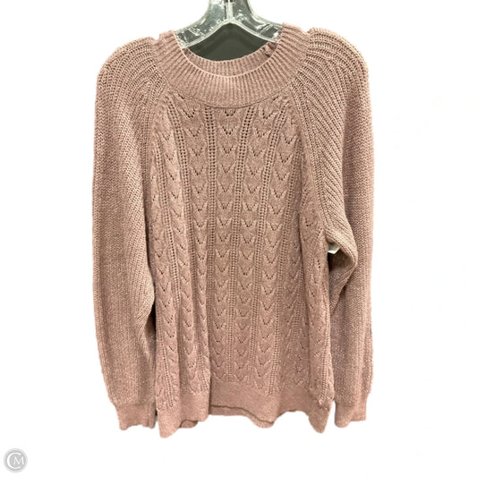 Sweater By Clothes Mentor In Purple, Size: L