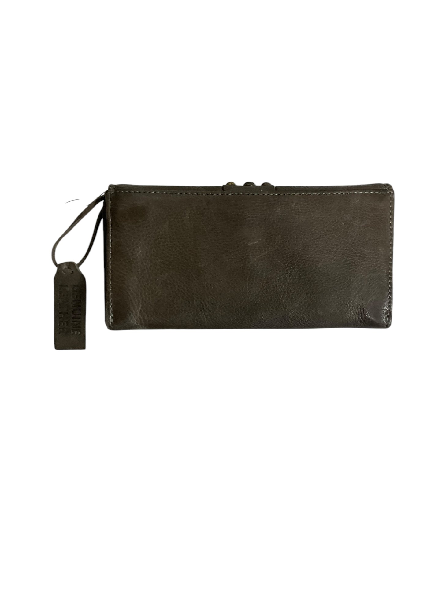 Wallet Leather By Clothes Mentor, Size: Medium