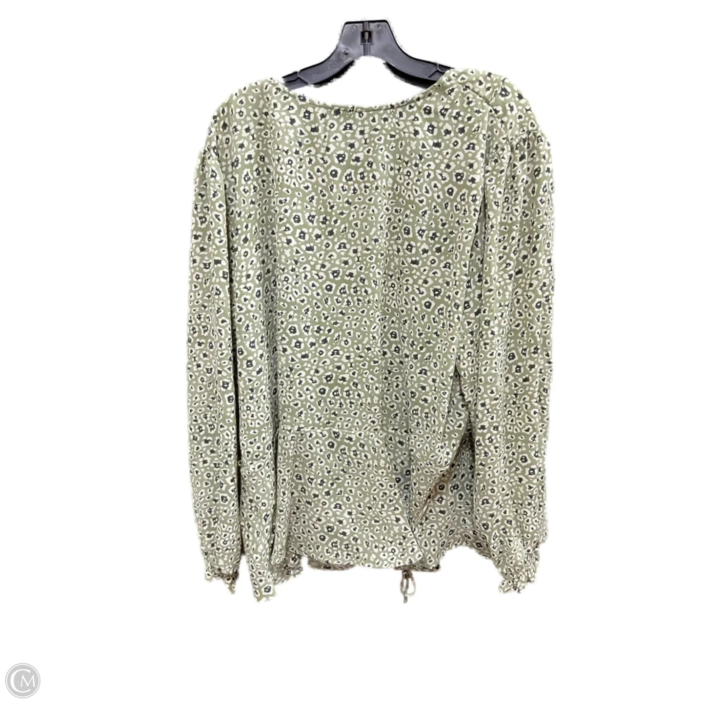 Top Long Sleeve By Ophelia Roe In Green, Size: 3x