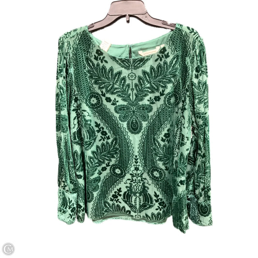 Top Long Sleeve By Soft Surroundings In Green, Size: 1x