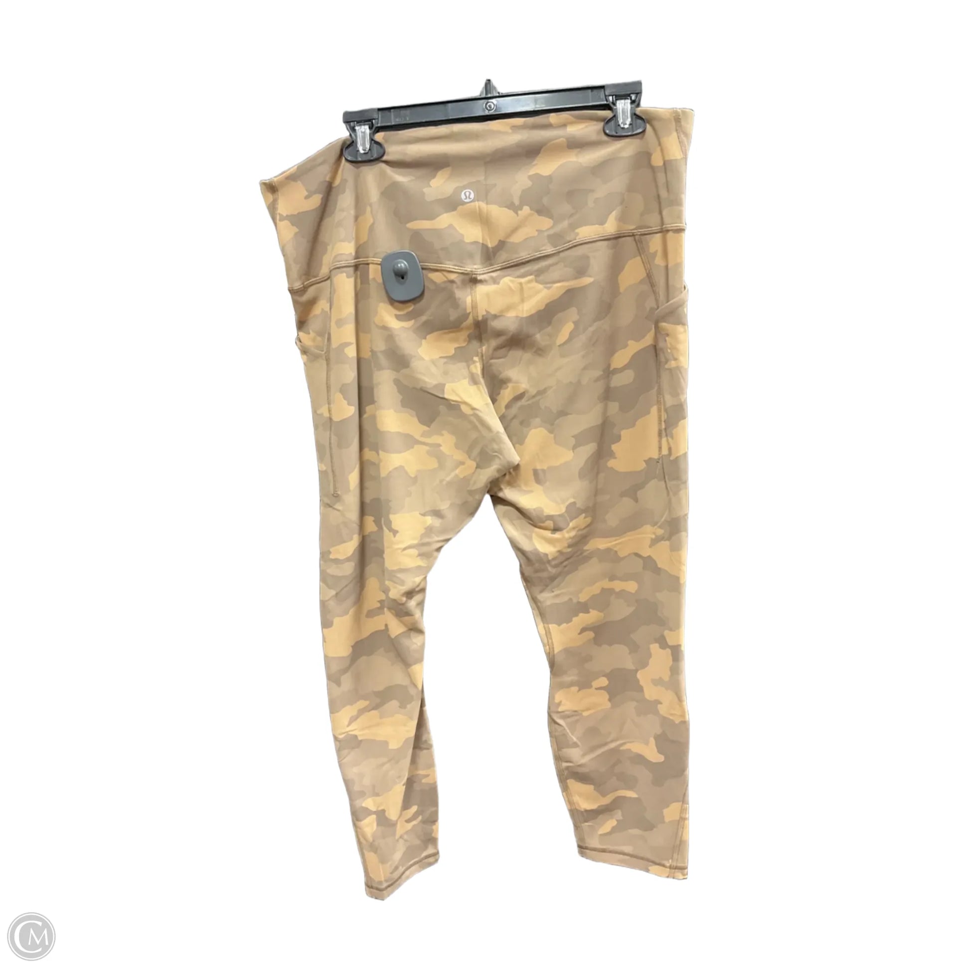Athletic Leggings By Lululemon In Camouflage Print, Size: 18