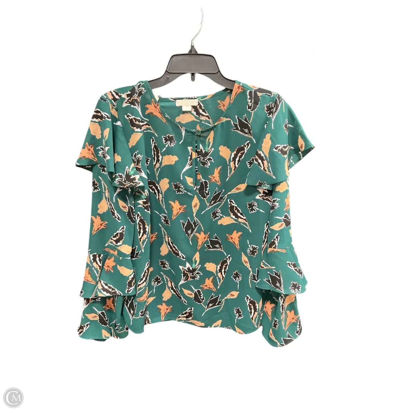 Top Long Sleeve By Clothes Mentor In Green, Size: M