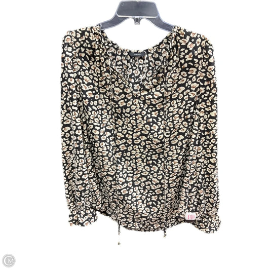 Top Long Sleeve By Clothes Mentor In Animal Print, Size: M