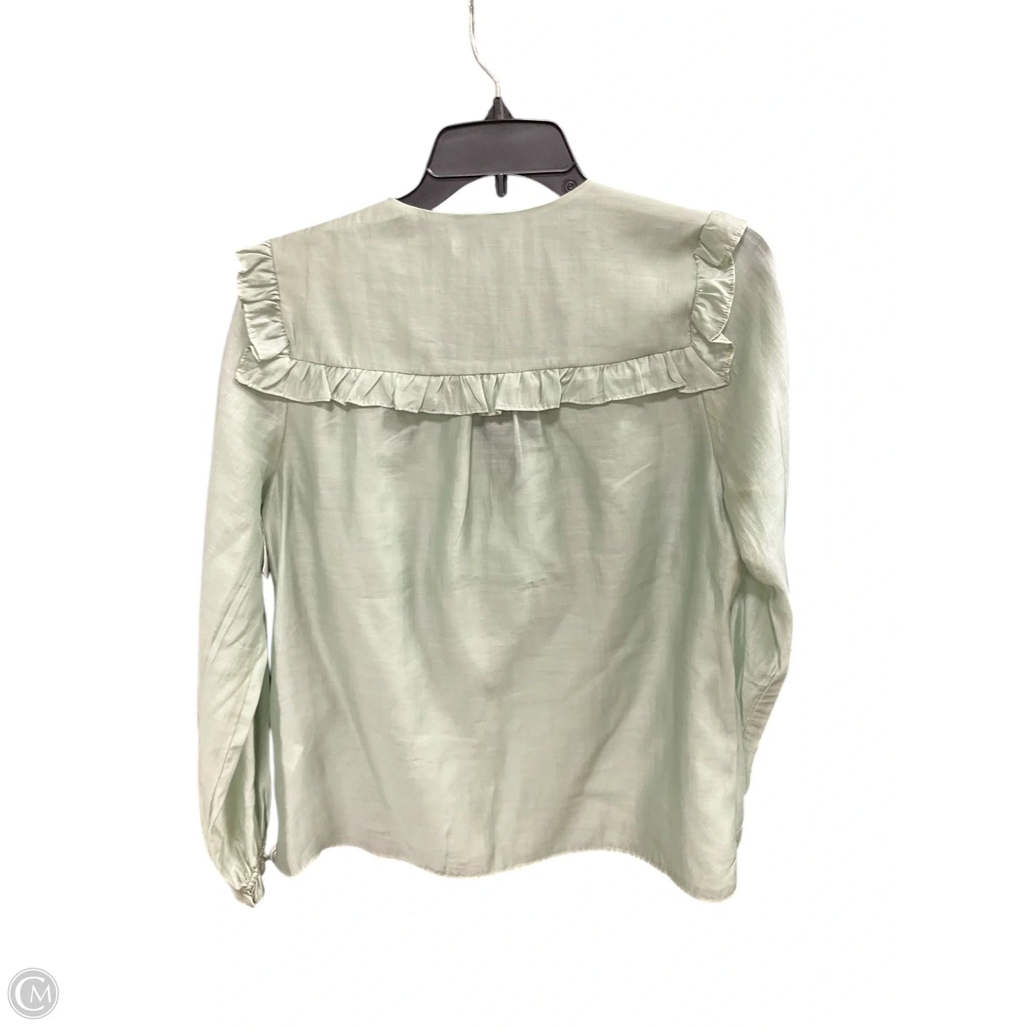 Top Long Sleeve By Current Air In Green, Size: M
