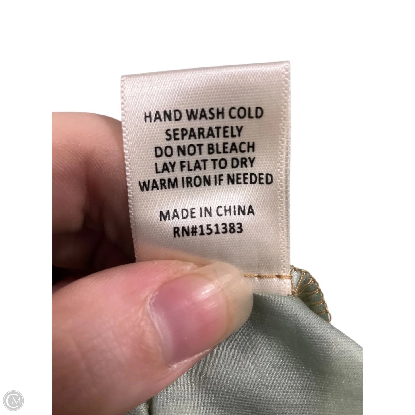 Top Long Sleeve By Current Air In Green, Size: M