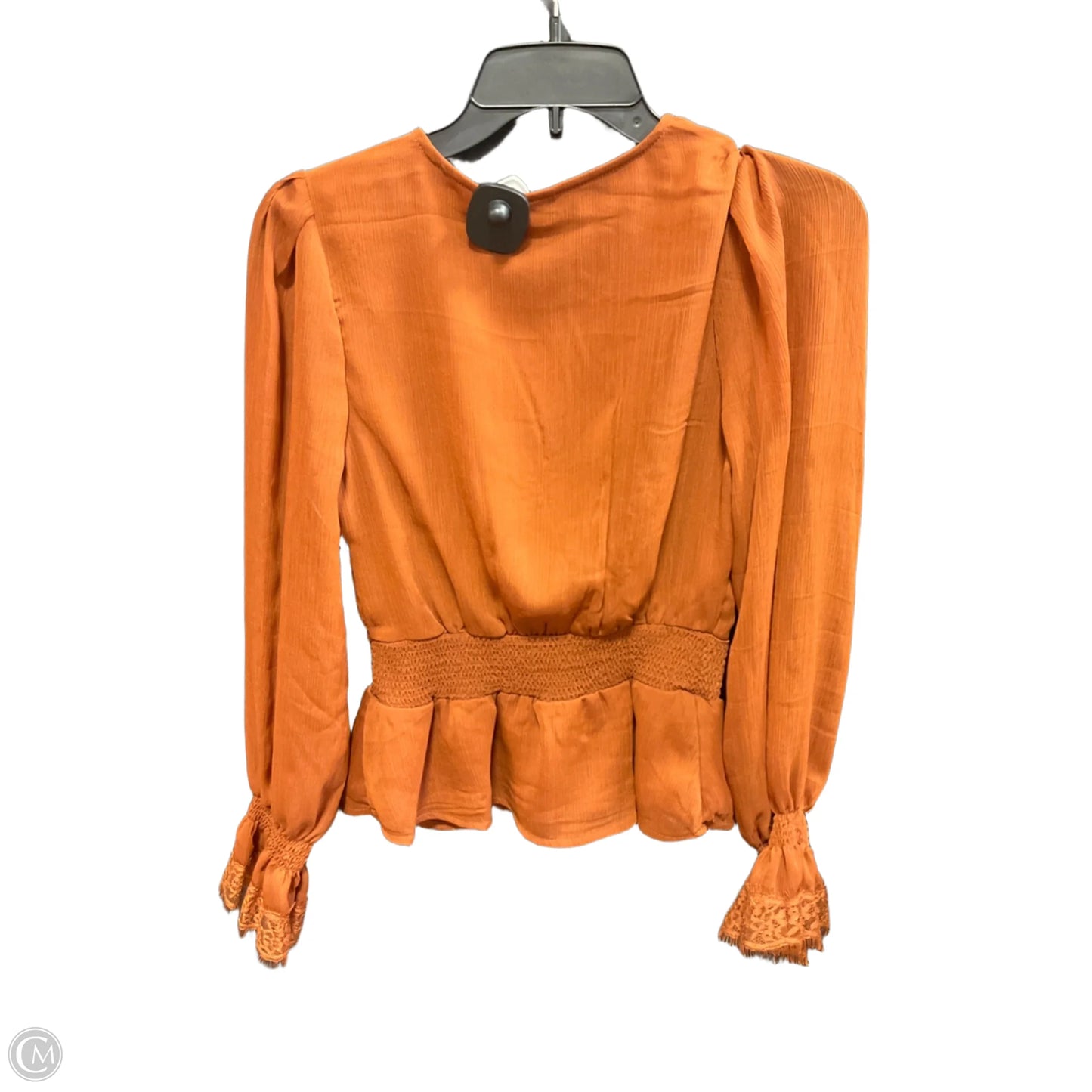 Top Long Sleeve By Clothes Mentor In Orange, Size: S