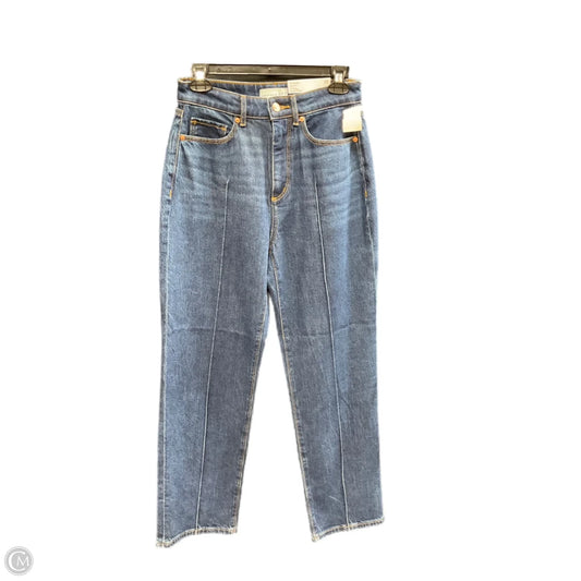Jeans Straight By Loft In Blue Denim, Size: 0