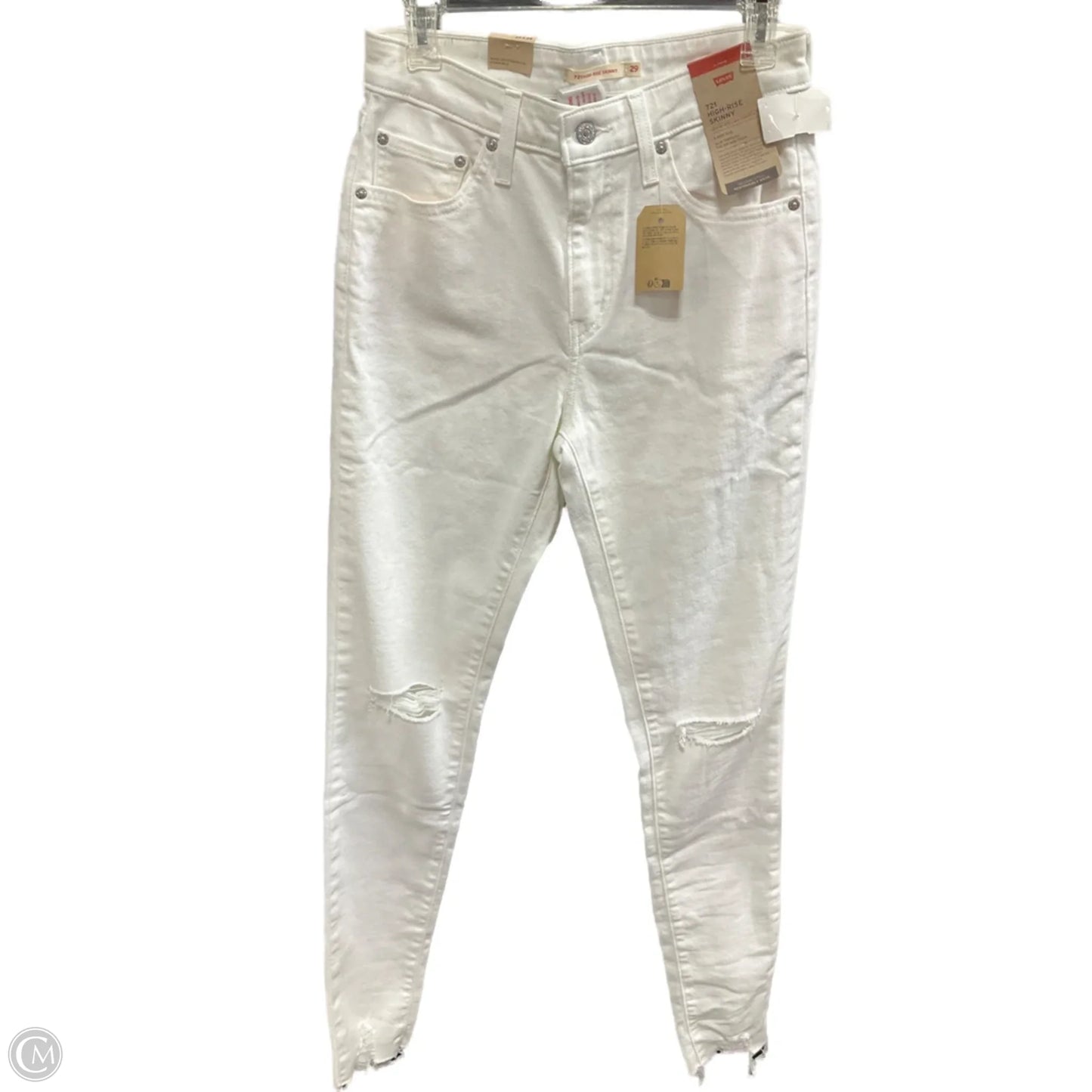 Jeans Skinny By Levis In Cream, Size: 6