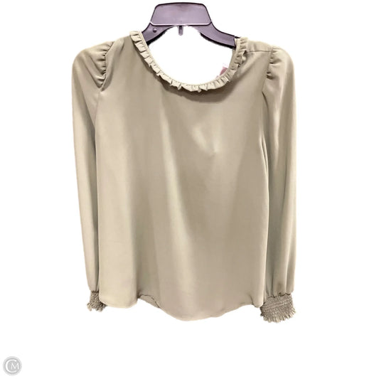 Top Long Sleeve By Loft In Green, Size: S