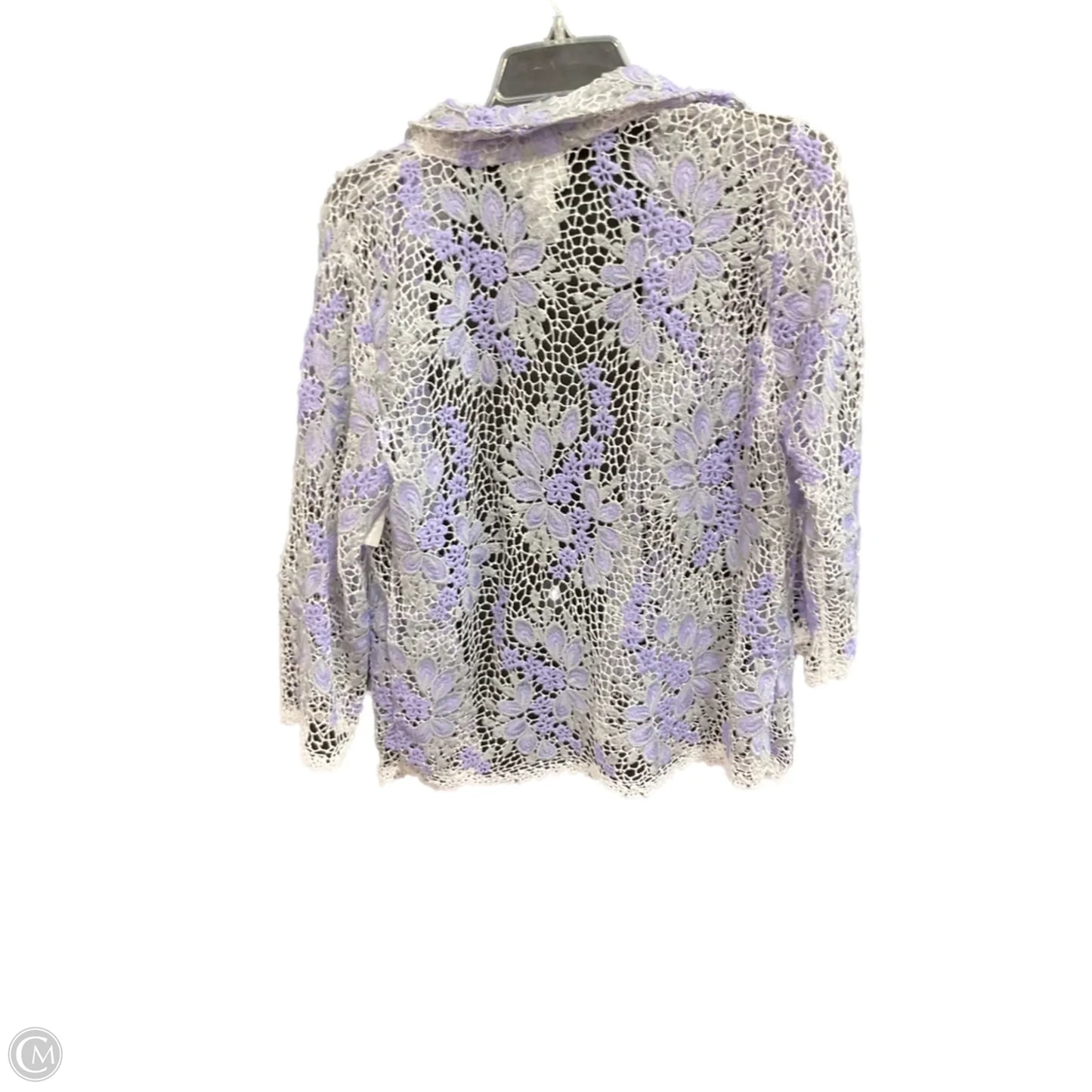 Cardigan By Alfred Dunner In Purple, Size: S