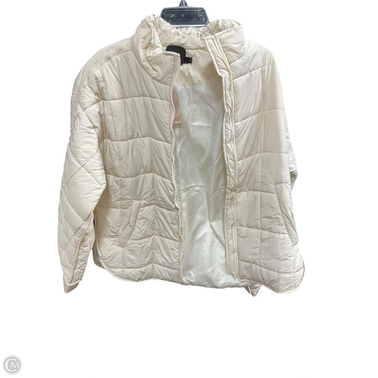 Jacket Puffer & Quilted By Clothes Mentor In Cream, Size: L